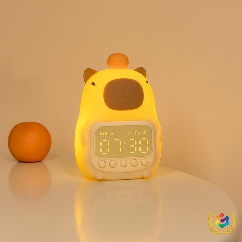 ใหม่ Kabara นาฬิกาปลุกอัจฉริยะ All-in-One Time Night Light เหมาะสำหรับนักเรียนและใช้บนโต๊ะทำงาน