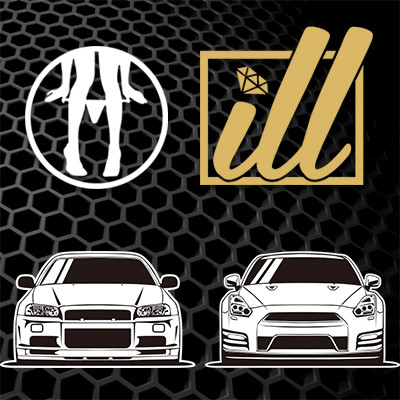 สติ๊กเกอร์ Hanhun เหมาะสําหรับสติ๊กเกอร์รถตลก Reiz Rongfang Camry Golf WRC สติ๊กเกอร์ GTR สติ๊กเกอร์