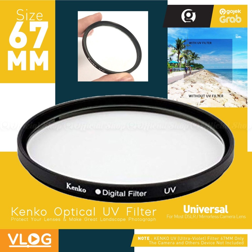 Kenko UV Lens Filter 67mm Ultra Violet Protector Optical Protective Lens 67 mm