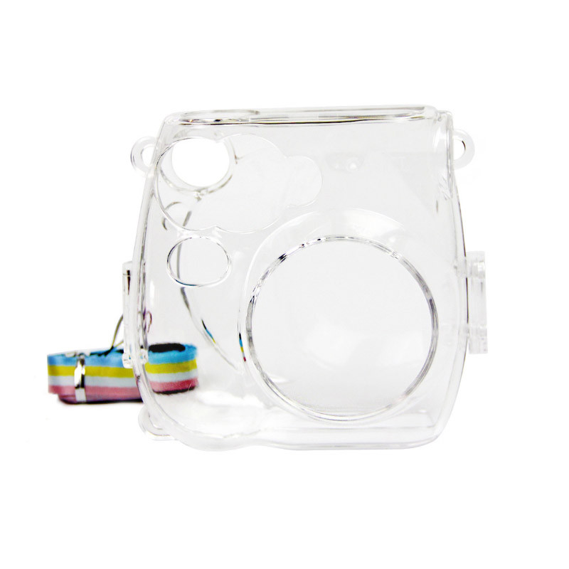 Fuji instax Polaroid mini7s7c เคสใส One Shoulder Crossbody Camera Bag Crystal Case Storage Case