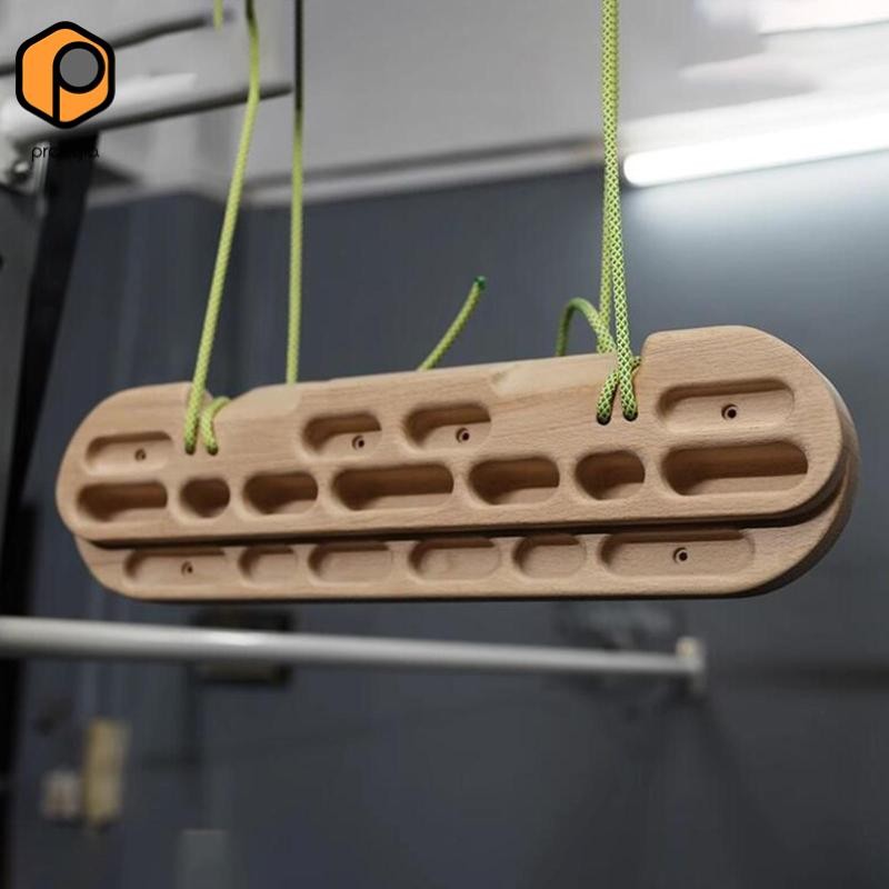 Prettyia Hangboard Fingerboard พกพาได้ เสริมความแข็งแรงมือ ใช้ในการออกกำลังกาย indoor และ outdoor