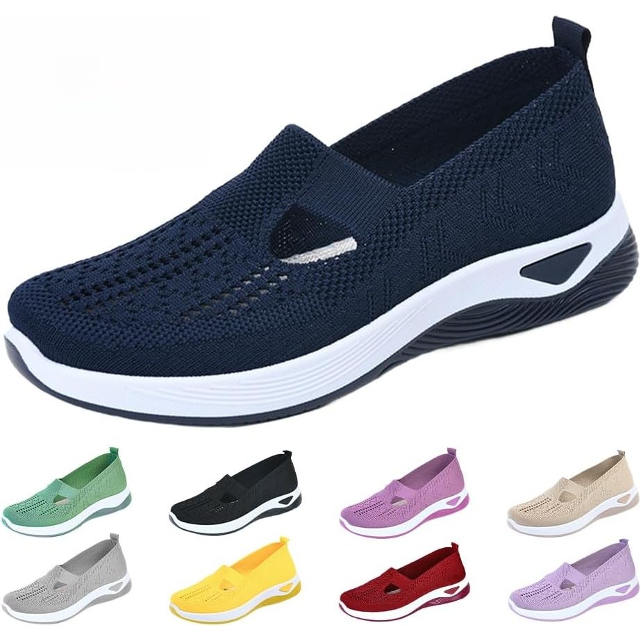 รองเท้าผ้าใบผู้หญิง Walking Shoes ระบายอากาศ น้ำหนักเบา รองรับเท้า สำหรับเดิน ออกกำลังกาย และใส่ทุกว