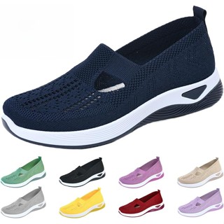 รองเท้าผ้าใบผู้หญิง Walking Shoes ระบายอากาศ น้ำหนักเบา รองร…