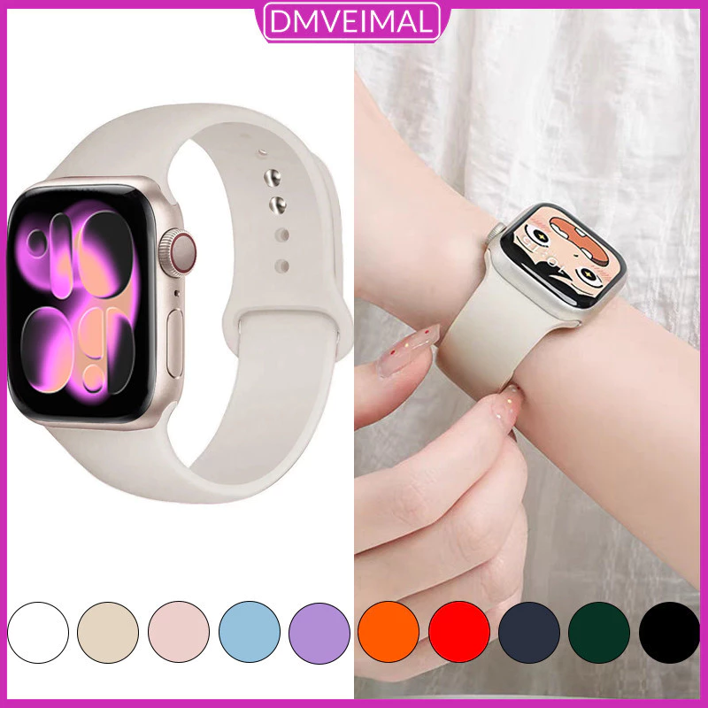 สายรัดซิลิโคนสายนาฬิกานุ่ม for IWatch ULTRA 3 2 49มม. SE Series 11 10 9 8 7 6 5 SE 4 45 44 41 40มม. 46มม. 42มม. 38มม.