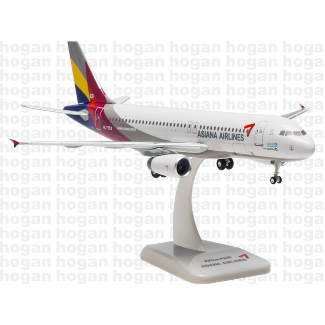 飞机模型 ฮอกกา 1:200 HG0663GR Asiana 韩国空 Airbus A320