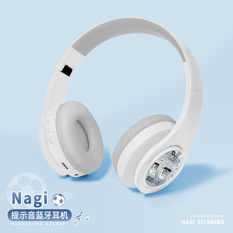 Blue Two-Dimensional Makoto Nagi Anime Shirou Prison Merchandise Nagi ชุดหูฟังบลูทูธไร้สายชุดหูฟัง