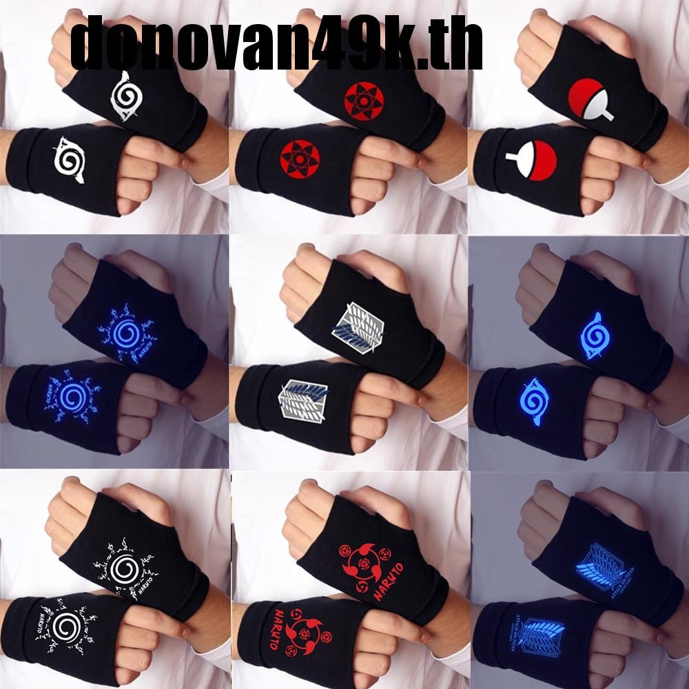 ถุงมือครึ่งนิ้ว DODONVAN49K แบบ Hatake Kakashi สำหรับคอสเพลย์