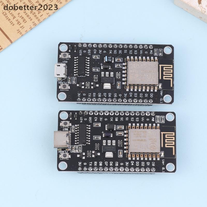 [DB] Nodemcu Lua V2.1 ESP8266 ESP-12F บอร์ดพัฒนา WIFI Micro USB- CH340 กระดานดําพร้อมปุ่มแฟลชและปุ่ม