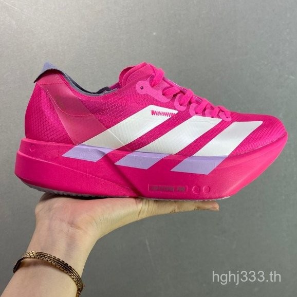Adizero Adios Pro 4 รองเท้าวิ่งผู้ชายและผู้หญิงแผ่นคาร์บอน Adizero EVO SL กีฬารองเท้า JR1269