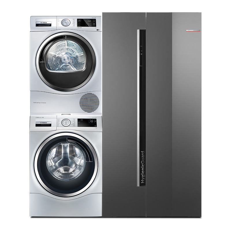 Bosch/Bosch ตู้เย็นเครื่องซักผ้าเครื่องเป่า Ice Wash Drying Set 98VA59+344B80+876H80