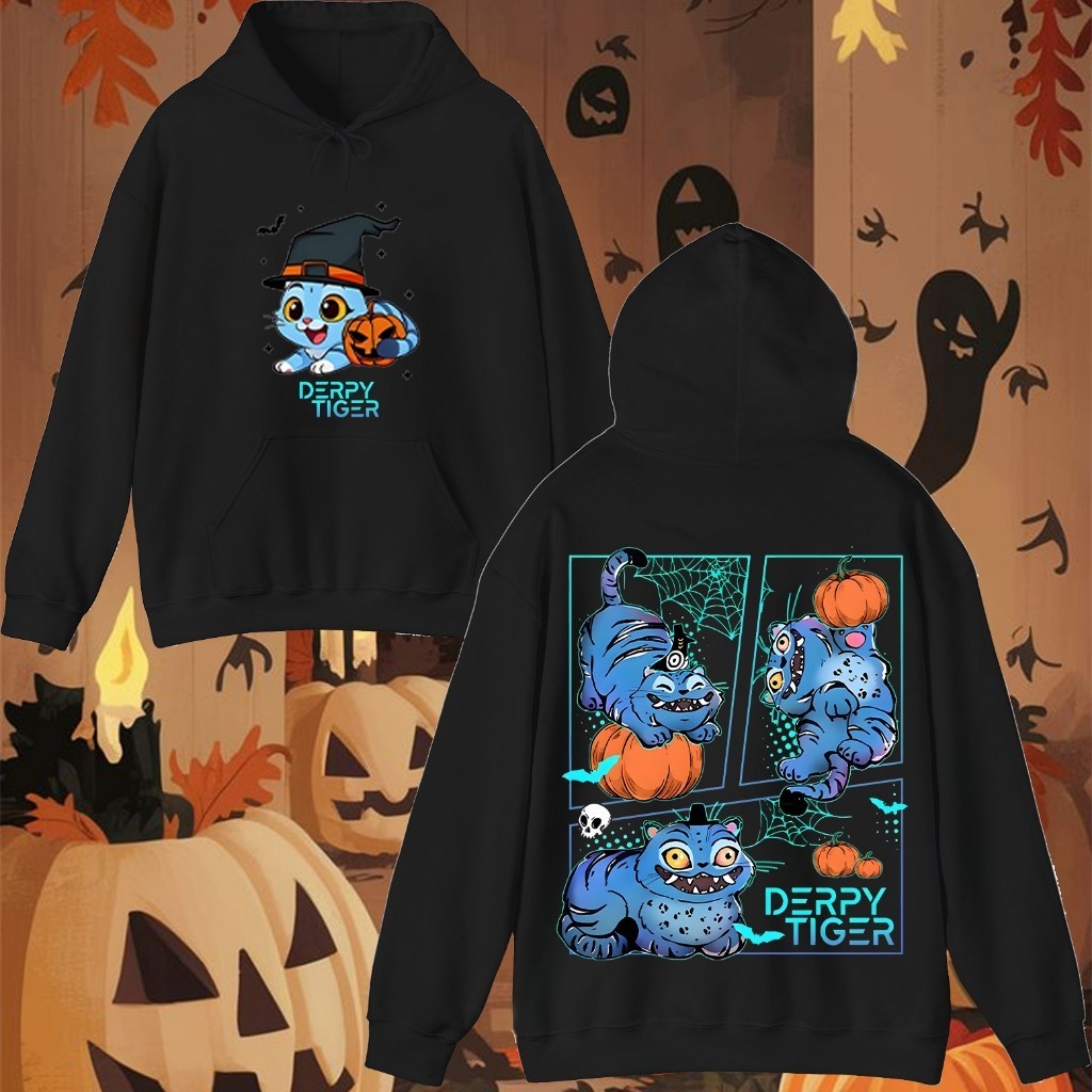 🎃2025 Anime KPop Demon Hunters & Halloween Hoodie Cotton 09 Halloween Family Hoodie M-3XL