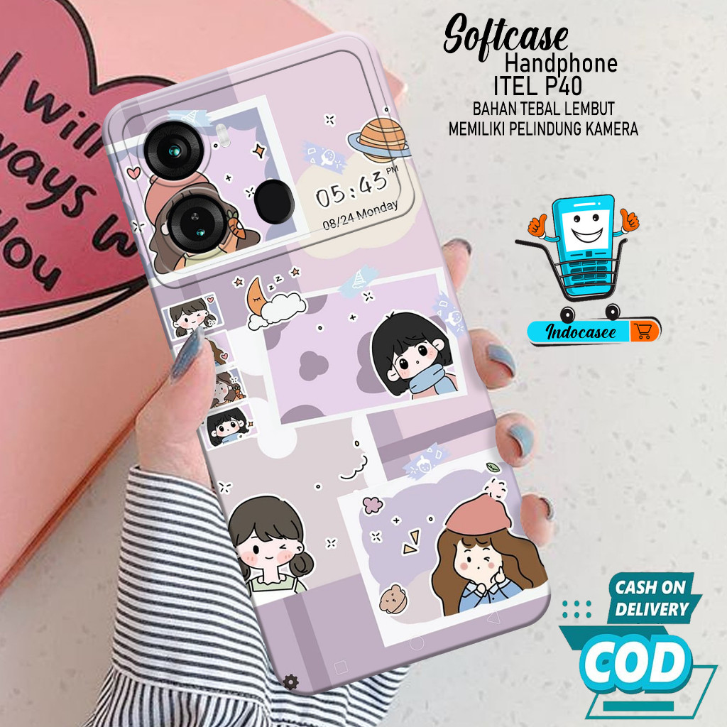 HP ITEL P40 2023 Softcase Phone Case ITEL P40 2023 เคสโทรศัพท์ซิลิโคน ITEL P40 2023 Case ITEL P40 20