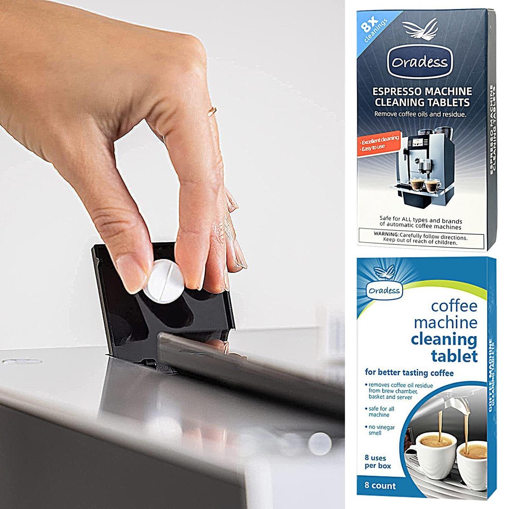 เม็ดทําความสะอาดเครื่องชงกาแฟ 8 นับเครื่องทําความสะอาดเครื่องชงกาแฟเม็ดขจัดตะกรันที่ปลอดภัยและมีประสิทธิภาพ - รูปที่ 3