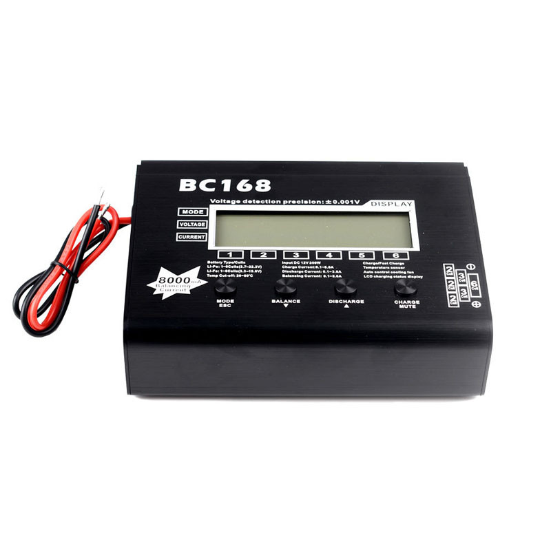AOK BC168 รุ่นเครื่องบินแบตเตอรี่ลิเธียม Balance Charger 8A ชาร์จพร้อม Discharge และชาร์จ Board Far 