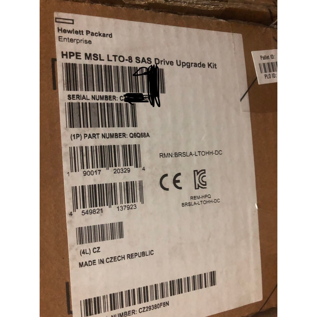 Q6Q68A HPE MSL LTO 8 SAS Drive ใหม่เอี่ยม