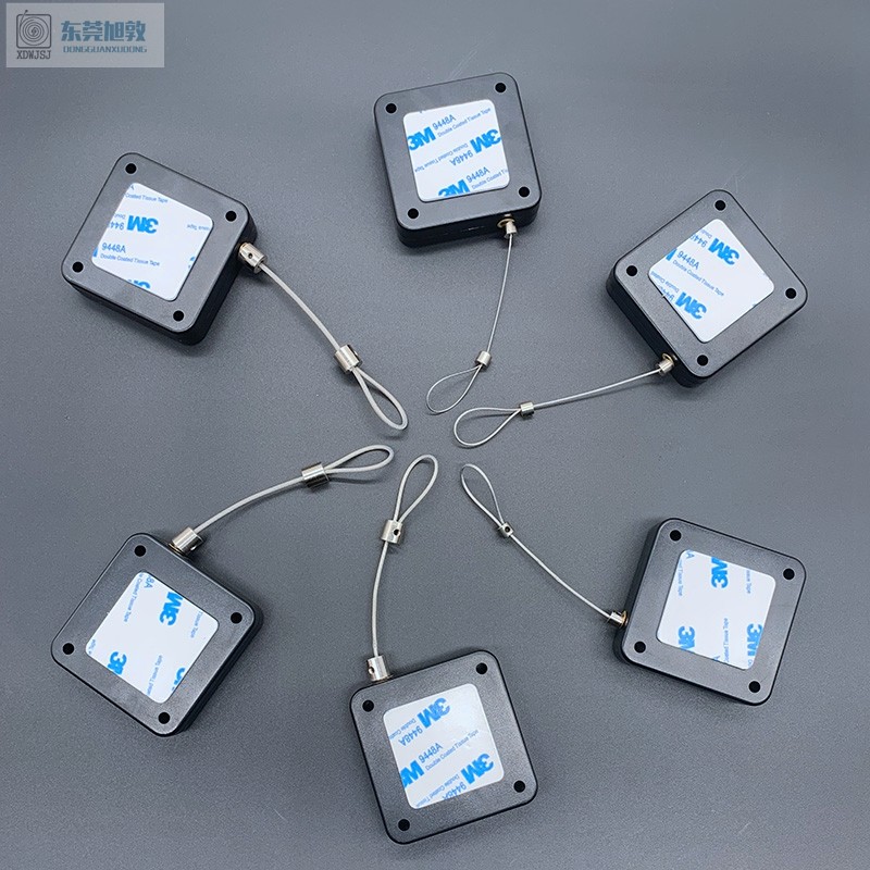 1-6m Anti-theft Retractable ดึงกล่อง VR สาย Take-up Drawstring อัตโนมัติ Retractable ลวดเหล็กที่มีปร