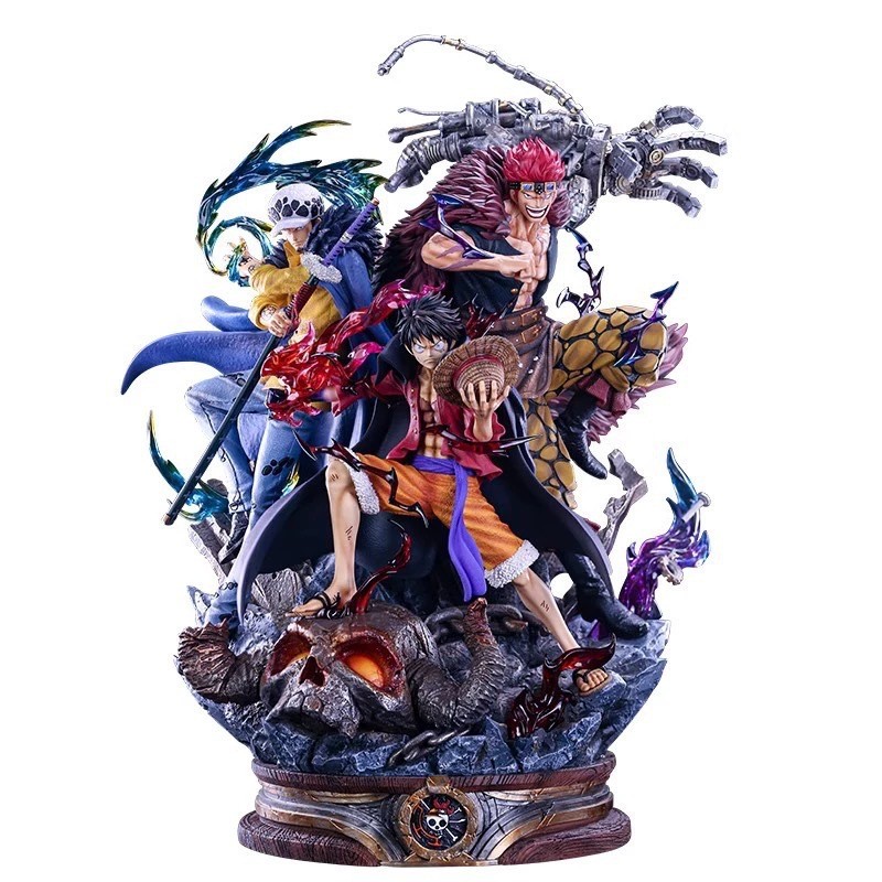√ √ √ One Piece LX Three Captains Onishima Luffy Kidro Model รูปปั้นตุ๊กตา Boxed Figure Model 2025.9