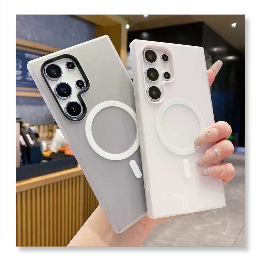 เคสโทรศัพท์สองในหนึ่งเดียวใหม่ซิลิโคนใสSamsung S24 FE Jelly Caseเคสโทรศัพท์แม่เหล็กใหม่เหมาะสําหรับS