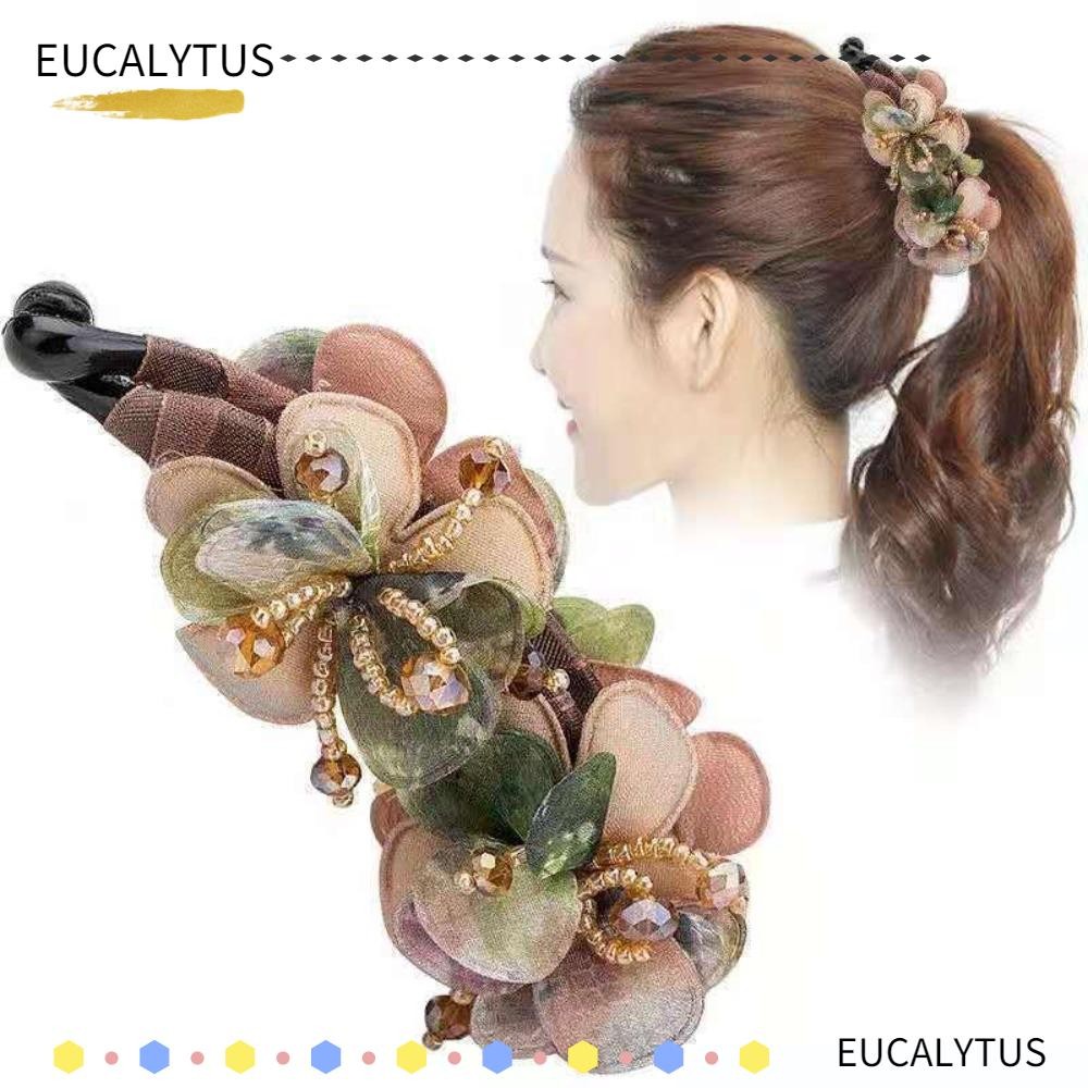 EUCALYTUSTH คลิปหนีบผมทรงคลาสสิก สไตล์โรแมนติก ออกแบบมาเพื่อความปลอดภัยในการสวมใส่ และเหมาะสำหรับผู้หญิง