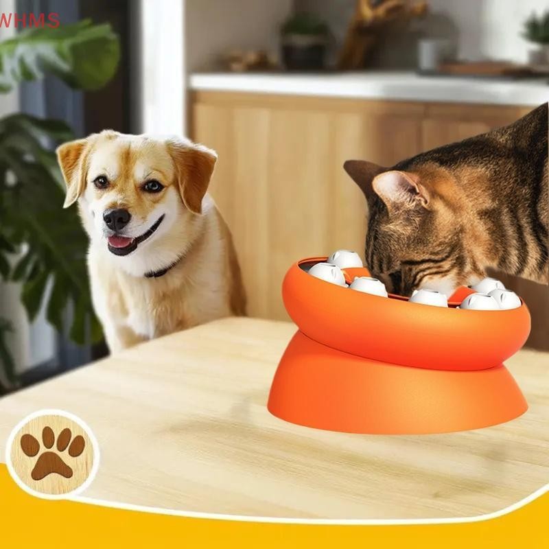 (wms) ปริศนาช้าป้อนชามสนุกโต้ตอบช้าลงสัตว์เลี้ยงกินป้องกันคอให้อาหารสัตว์เลี้ยงแบบเอียง