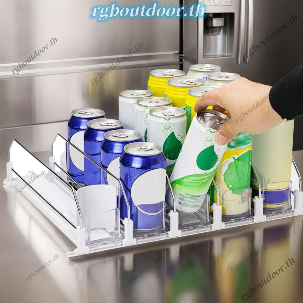 🚚จัดส่งในกรุงเทพฯ🚚ชั้นวางเครื่องดื่มโซดากระป๋องขวด Pusher สําหรับตู้เย็น (สีขาว 310 มม. 3 ชุด)[rgboutdoor.th] - รูปที่ 4