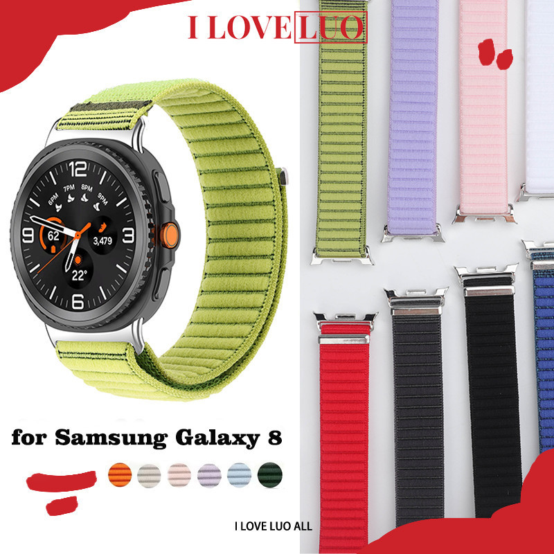 สายรัด for Samsung Galaxy Watch 9 8 40mm 44mm Classic 47 46mm ทดแทนสร้อยข้อมือไนล่อนกีฬาระบายอาศ for Samsung Galaxy 9 8