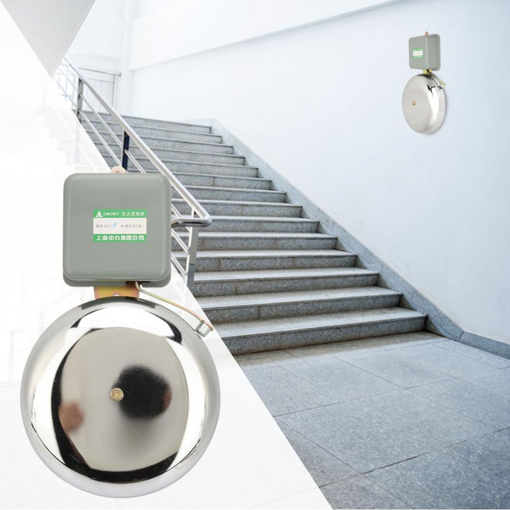 Dioo School Ring Time 8 นิ้ว Stainless Steel Electric Factory Agencies ใช้ในบ้าน 220V 35W