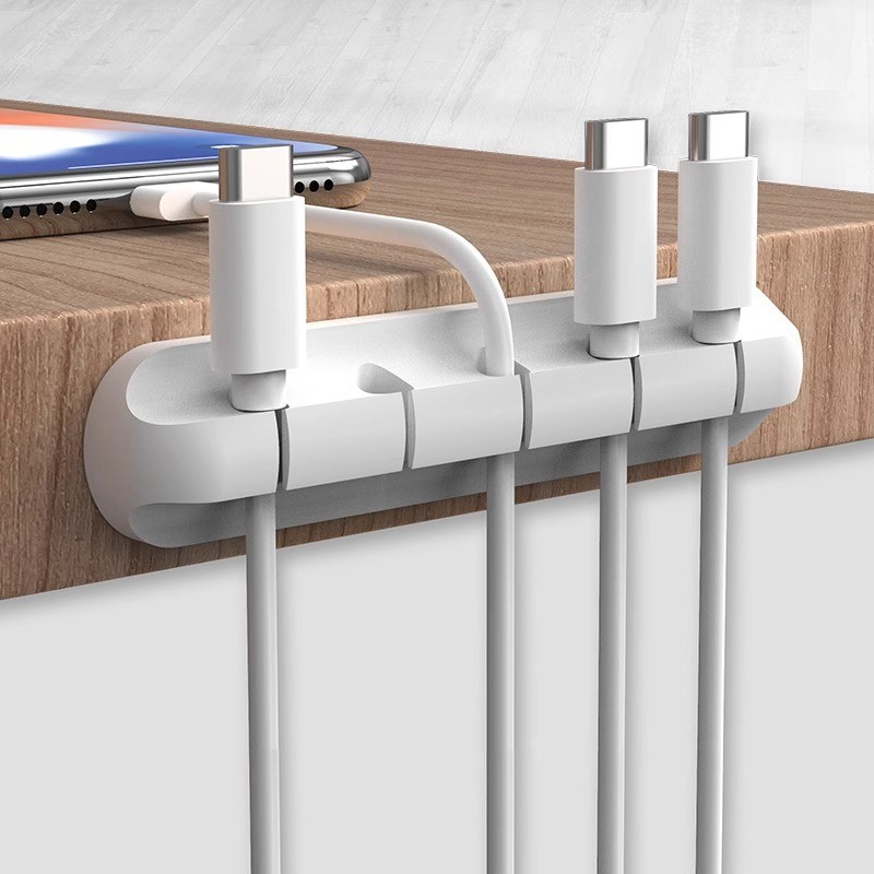 [ครั้งแรกใช้ Re-Pay] Desktop Cable Organizer สายชาร์จโทรศัพท์มือถือ data Cable Tidy-up Fixed Storage