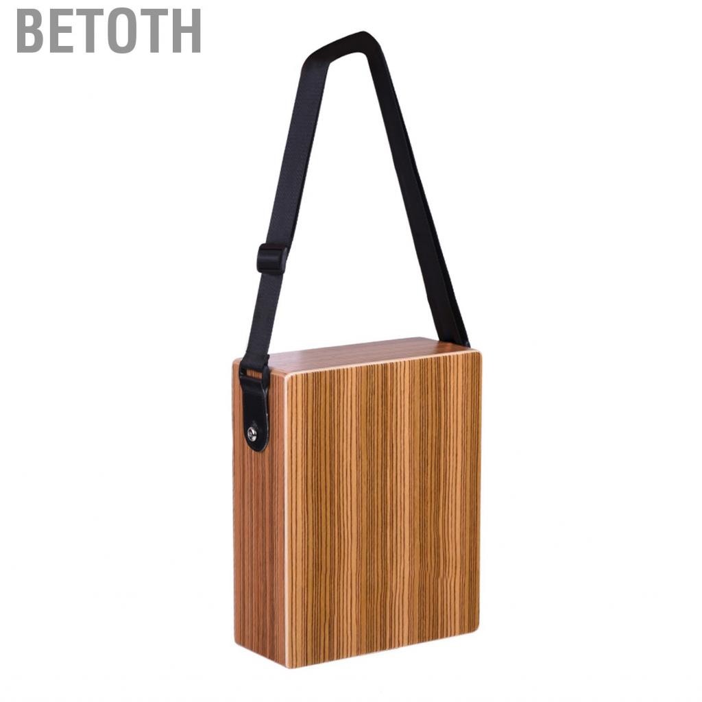 Betoth Betoth C-68Z Portable Travelling Cajon Box Drum Hand Hand Wood Percussion เครื่องดนตรีพร้อมกร
