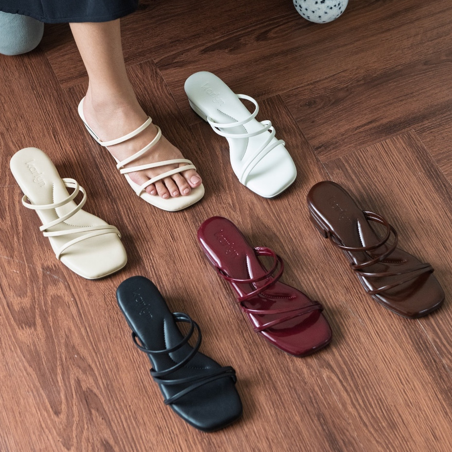 FIDERX Karlyn Celina รองเท้าแตะรัดส้น 3 ซม. ผู้หญิง