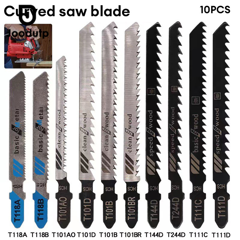 MATA JODUTP 10 ชิ้นใบมีดจิ๊กซอว์ T101AO / T101B / T111C / T118A ไม้อัด Jig Saw Blade ไม้สะอาด T111D 