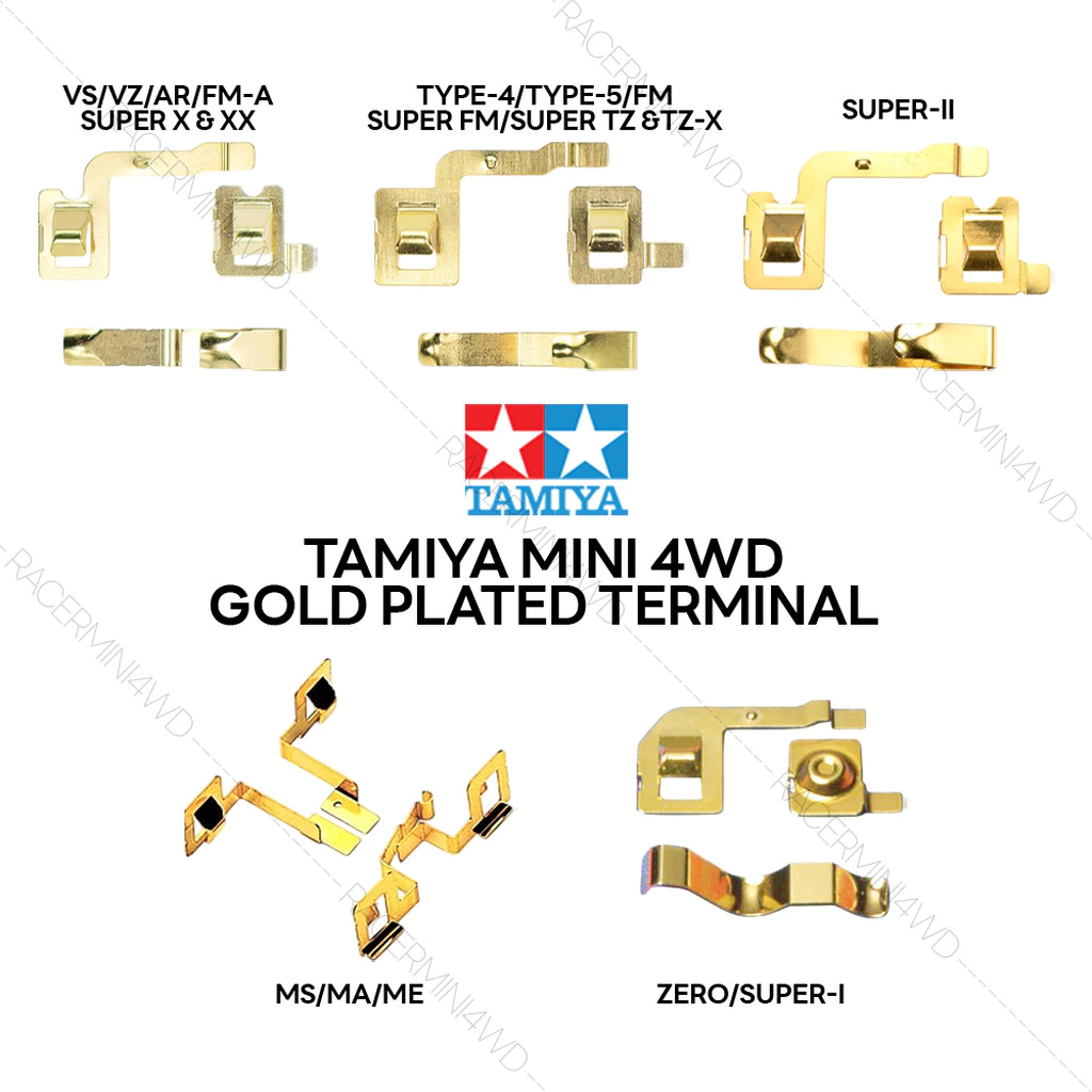 TAMIYA Mini 4WD Gold Plated Terminal 15046 15090 15237 15360 15421
