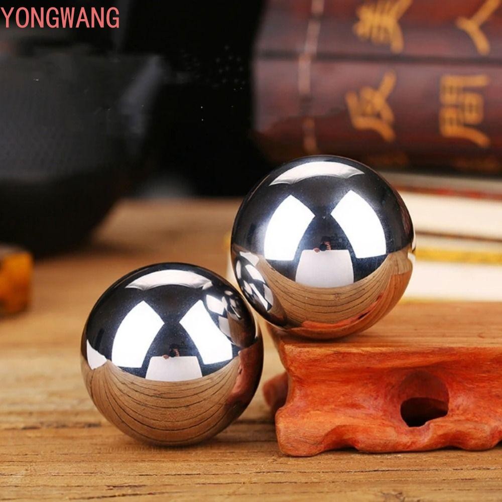 YONGWANG66ZX Fitness Iron Ball,มือออกกําลังกายความเครียดผ่อนคลายมือนวดลูก,Baoding Ball Rolling Elect