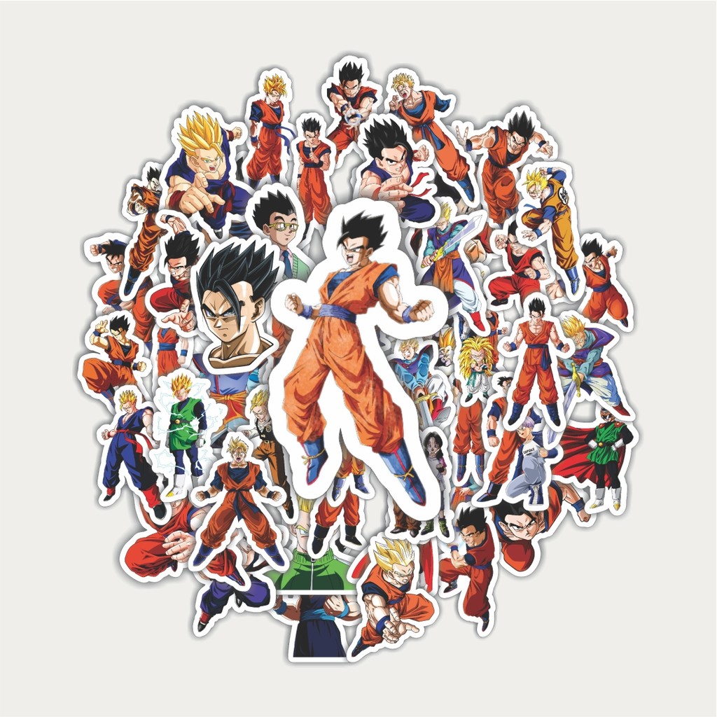 สติ๊กเกอร์แพ็ค Anime Series Dragonball Character Gohan สติ๊กเกอร์ | สติ๊กเกอร์ TUMBLR | สติ๊กเกอร์แล