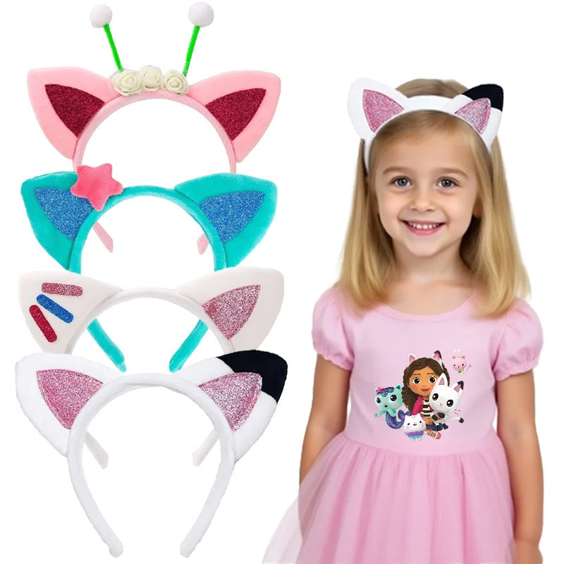 Gabby ตุ๊กตา Headbands เด็กอะนิเมะแฟชั่น Headwear Girs น่ารักหวานการ์ตูน Headdress Creative คอสเพลย์อุปกรณ์เสริมของขวัญ
