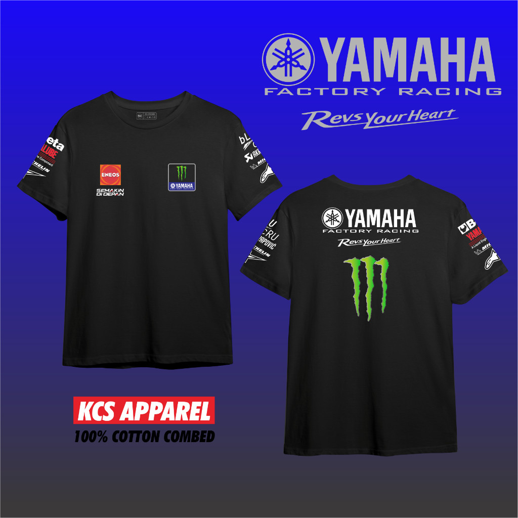 เสื้อยืด MotoGP Lombok ลายทีมเรซติ้งจากยามาฮ่า