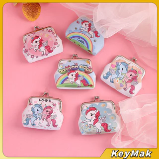 KeyMak กระเป๋าใส่เหรียญ ภาพการ์ตูน กระเป๋าปิ๊กแป๊ก กระเป๋ามินิ Coin Purse