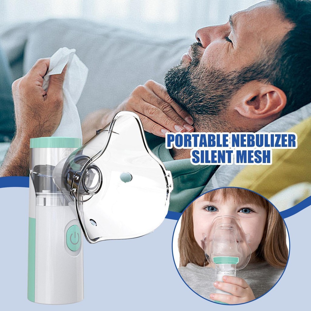 Portable Inhaler Nebulizer Handheld Inhaler Mini Nebulizer Machine Compact & Leak Proof Auto Shut Do