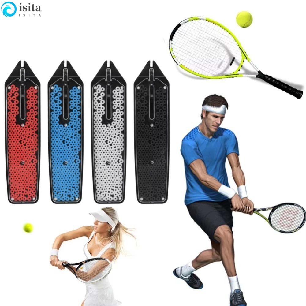 ISITA Tennis Cross String Saver, โช้คอัพล็อค String Saver, แบบพกพาแบดมินตันน้ําหนักเบาพลาสติก String