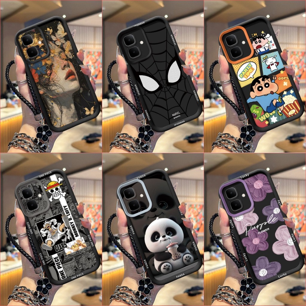 เคส Infinix Smart 10 Black เคสโทรศัพท์ซิลิโคนอ่อนนุ่มเทรนด์ภาพ TYHS