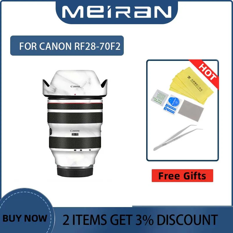 Anti-Scratch ฝาครอบกล้องฟิล์ม Decal เลนส์กล้องป้องกันฟิล์ม Decal สําหรับ Canon RF28-70 มม.F2 28-70 ม