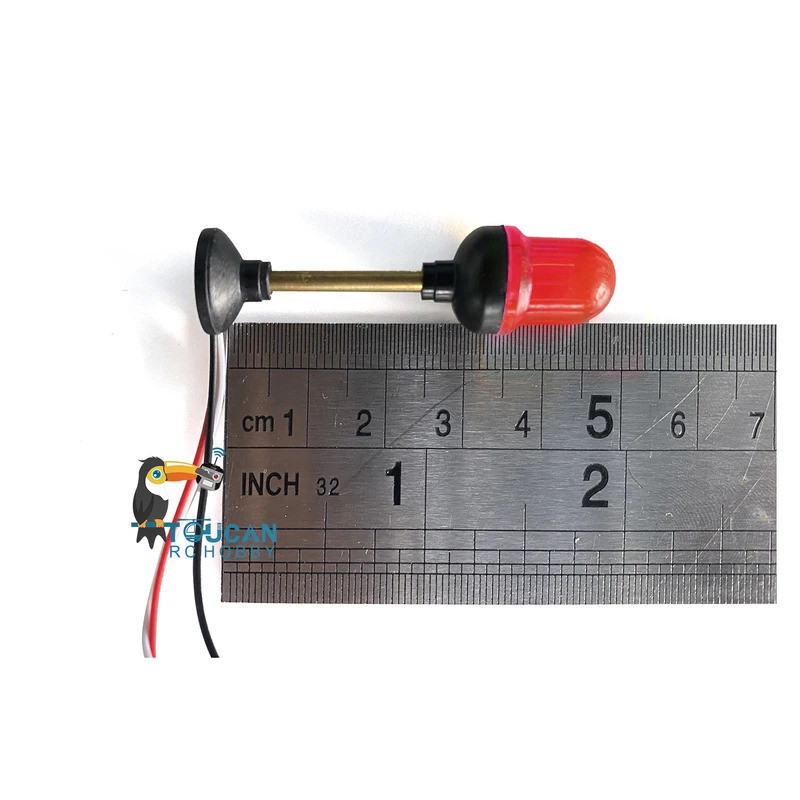 Heng ยาว LED กระพริบไฟเตือนโคมไฟระวังสําหรับ 1/16 RC ถัง DIY รถบรรทุกรถ DIY อะไหล่ TOUCAN 3818 3889 