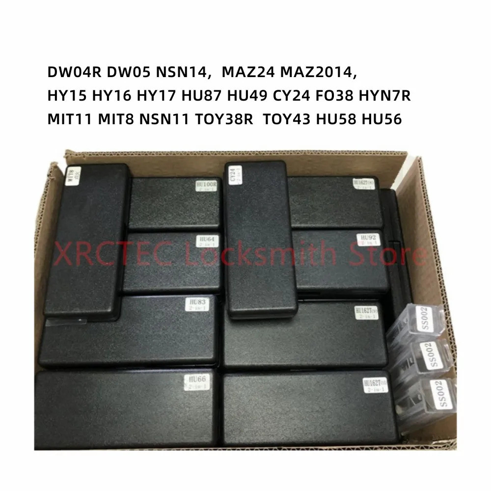 Lishi 2 in 1 เครื่องมือ NSN14 HU56 HY15 HY16 HY17 HU87 HU49 MIT11 MIT8 TOY43 DW05 TOY38R NSN11 HU58 