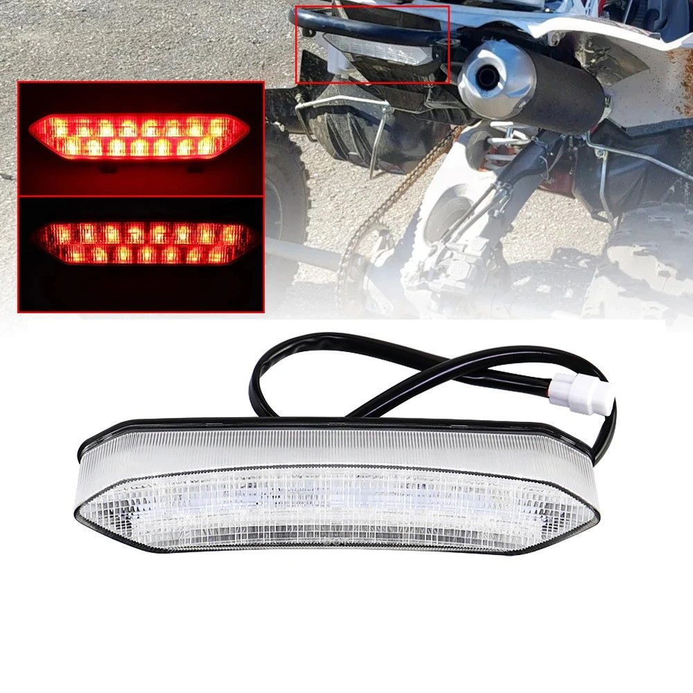 รถจักรยานยนต์ LED ด้านหลังโคมไฟเบรคไฟท้ายสําหรับ Yamaha Raptor 700R 700 R YFZ450R YFZ450X YFZ 450R 4