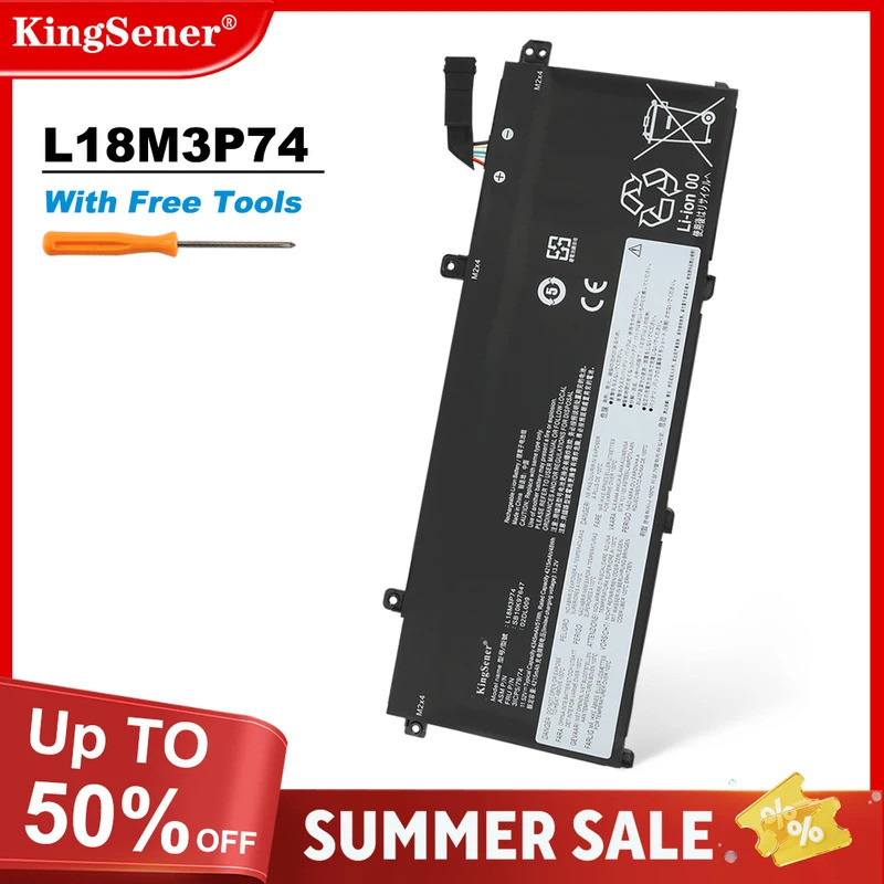 KingSener L18C3P72 แบตเตอรี่สําหรับ Lenovo ThinkPad T490 T495 P43S P14s 1st Gen T14 G1 L18C3P71 L18L