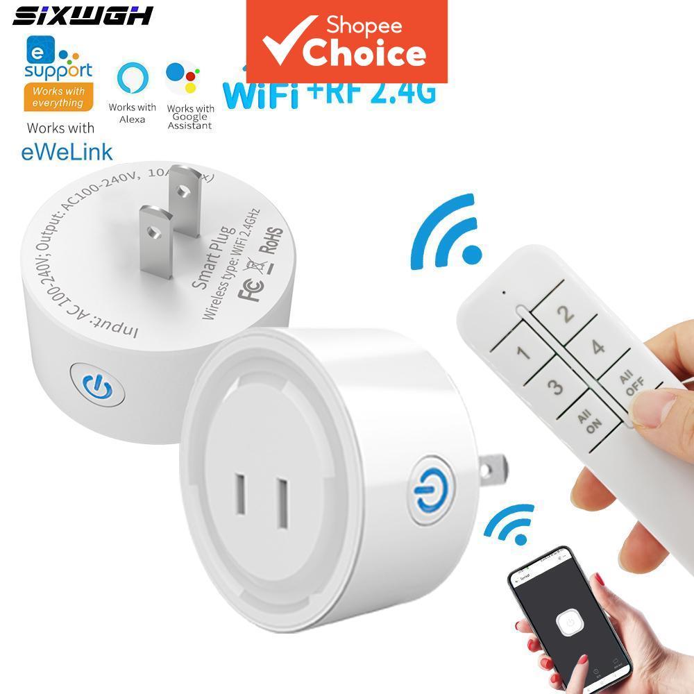 EWeLink WiFi Smart Socket 2-Pin Flat Plug คอนโทรลเลอร์ไร้สายสําหรับ Alexa
