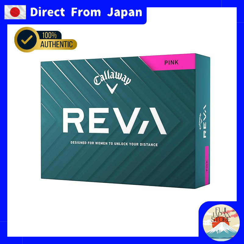 Callaway Golf Balls REVA 25 - 1 Dozen (12 Pack) - 2-Piece Design - White and Pink Options