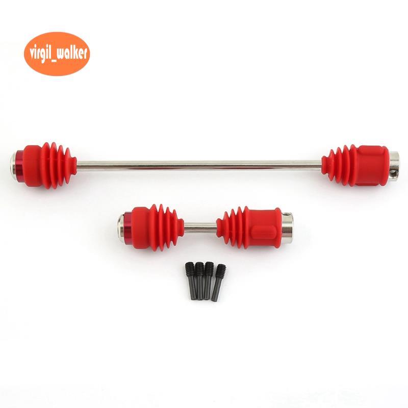 โลหะเหล็กอุปกรณ์เสริม Center Driveshafts CVD 8655R พร้อมรองเท้ากันฝุ่นสําหรับ 1/10 E- Erevo 2.0 สีแด
