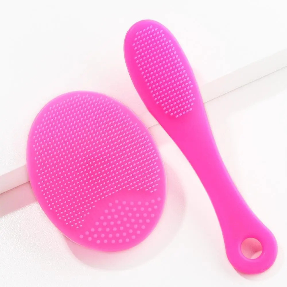 ชุดแปรงทําความสะอาดผิวหน้าซิลิโคน 2 นับ Comfort Facial Scrubber Set เครื่องมือบํารุงผิวระดับมืออาชีพ