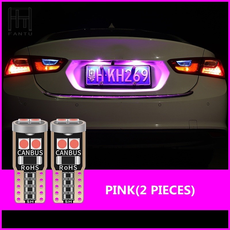 FANTUDZ 2pcs T10 Canbus LED รถ W5W 194 168 ประตูโดมใบอนุญาตสําหรับ Hyundai i40 Getz Solaris Accent i